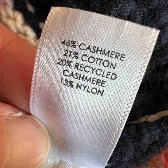 Unsubscribed Cashmere Striped Sweater XS – Relaxed & Cropped Fit - Picture 11 of 13